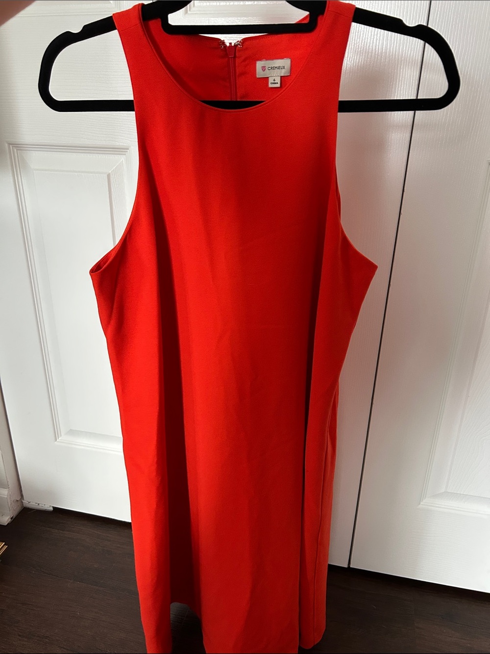 Vintage Size 6 Orange Dress
